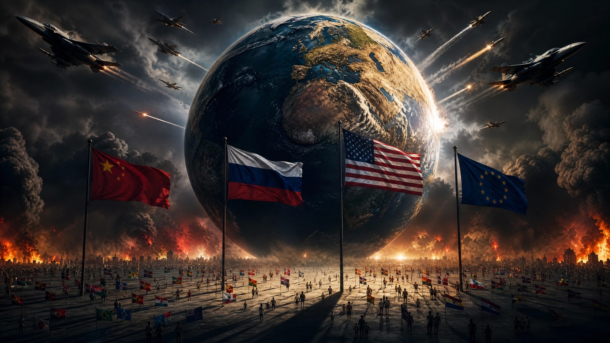 Editorial artwork for The Global Bullies Have Shown Their Hand